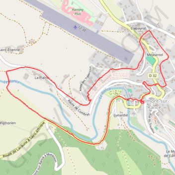 Itinéraire Le tour de Belmont-sur-Rance, distance, dénivelé, altitude, carte, profil, trace GPS