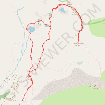 Itinéraire 2022 06 02 - lacs de millefonts pepoiri net Titi, distance, dénivelé, altitude, carte, profil, trace GPS