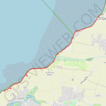 Itinéraire Marche à Esnande, distance, dénivelé, altitude, carte, profil, trace GPS