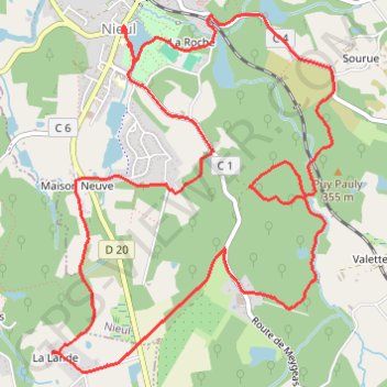 Itinéraire 87-135, distance, dénivelé, altitude, carte, profil, trace GPS