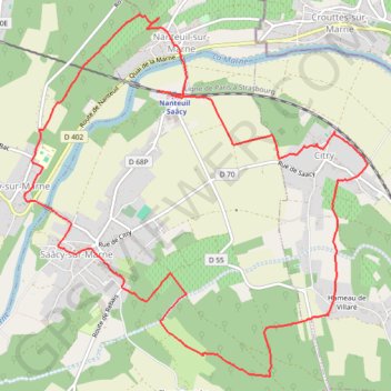 Itinéraire Champagne à Saacy sur Marne !, distance, dénivelé, altitude, carte, profil, trace GPS