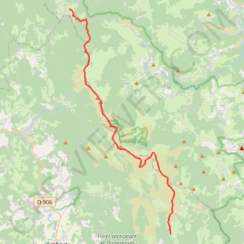 Itinéraire Traversée du Haut Forez, distance, dénivelé, altitude, carte, profil, trace GPS