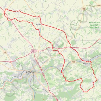 Itinéraire Perwez - Thorembais-Saint-Trond, distance, dénivelé, altitude, carte, profil, trace GPS