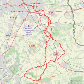 Itinéraire RAIMBEAUCOURT II NTRBX 26 sept. 2021 08:09:20, distance, dénivelé, altitude, carte, profil, trace GPS