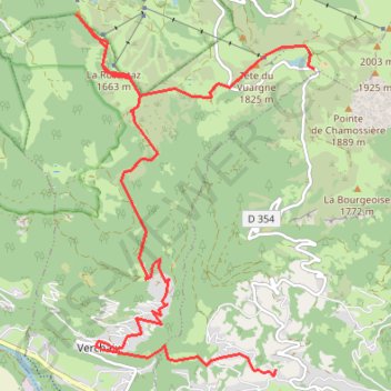 Itinéraire Samoëns, Le Croz, distance, dénivelé, altitude, carte, profil, trace GPS