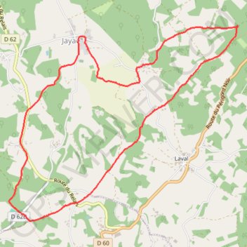 Itinéraire Randonnée autour de Jaillac, distance, dénivelé, altitude, carte, profil, trace GPS