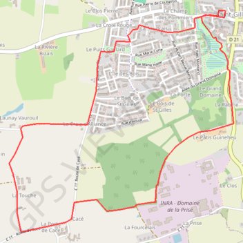 Itinéraire Saint Gilles Circuit de Cacé, distance, dénivelé, altitude, carte, profil, trace GPS
