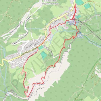 Itinéraire Saint Hilaire le circuit du bec Margain, distance, dénivelé, altitude, carte, profil, trace GPS
