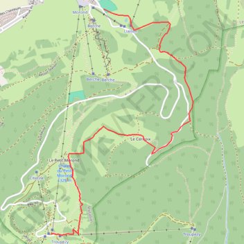Itinéraire uHsvA, distance, dénivelé, altitude, carte, profil, trace GPS