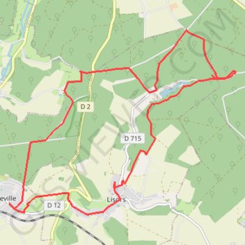 Itinéraire Autour du Fouillebroc, distance, dénivelé, altitude, carte, profil, trace GPS