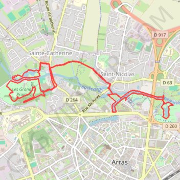 Itinéraire Ligne 1, distance, dénivelé, altitude, carte, profil, trace GPS