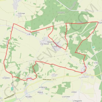 Itinéraire CIRCUIT_DES_4_COMBES, distance, dénivelé, altitude, carte, profil, trace GPS