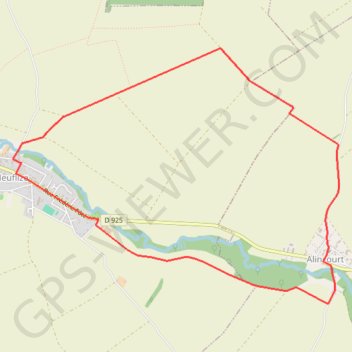Itinéraire Le long de la Retourne, distance, dénivelé, altitude, carte, profil, trace GPS