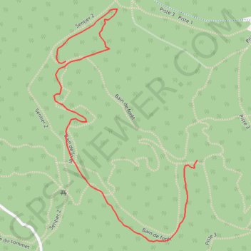 Itinéraire Bain de forêt - Parc du Mont-Bellevue, distance, dénivelé, altitude, carte, profil, trace GPS