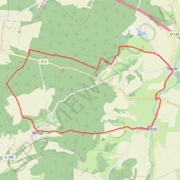 Itinéraire Le Colombier de Marac, distance, dénivelé, altitude, carte, profil, trace GPS