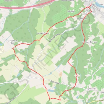 Itinéraire Chemin du gouffre - Mareuil-sur-Cher, distance, dénivelé, altitude, carte, profil, trace GPS