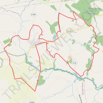 Itinéraire 1 - rando_15_km, distance, dénivelé, altitude, carte, profil, trace GPS