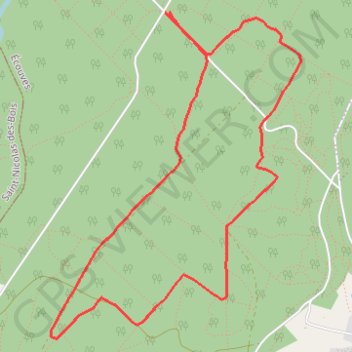 Itinéraire Carrefour de Radon - Forêt d'Écouves, distance, dénivelé, altitude, carte, profil, trace GPS
