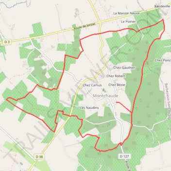 Itinéraire Sentier de la montecaldienne, distance, dénivelé, altitude, carte, profil, trace GPS