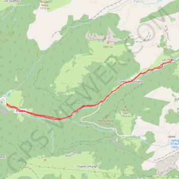 Itinéraire Vacheresse - Lac de Fontaine, distance, dénivelé, altitude, carte, profil, trace GPS