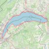 Itinéraire Lac Léman, distance, dénivelé, altitude, carte, profil, trace GPS