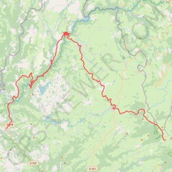 Itinéraire Circuit des 10 plus beaux villages de l'Aveyron - Entragues-sur-Truyère - Aubrac, distance, dénivelé, altitude, carte, profil, trace GPS