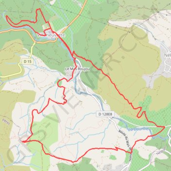 Itinéraire 34-830, distance, dénivelé, altitude, carte, profil, trace GPS