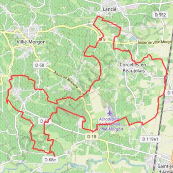 Itinéraire Corcelles - 30/09/2018, distance, dénivelé, altitude, carte, profil, trace GPS