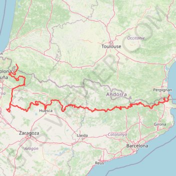Itinéraire Trace 4X4 Pyrénées traversée, distance, dénivelé, altitude, carte, profil, trace GPS