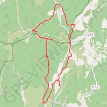 Itinéraire Refuge lou soustet neu - Gordes, distance, dénivelé, altitude, carte, profil, trace GPS