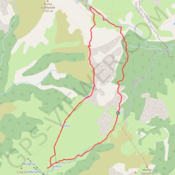 Itinéraire I Pozzi et vitalaca, distance, dénivelé, altitude, carte, profil, trace GPS