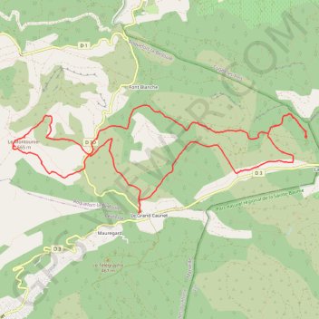 Itinéraire Forêt de Font Blanche, distance, dénivelé, altitude, carte, profil, trace GPS