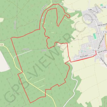 Itinéraire Le sentier des moutons, distance, dénivelé, altitude, carte, profil, trace GPS